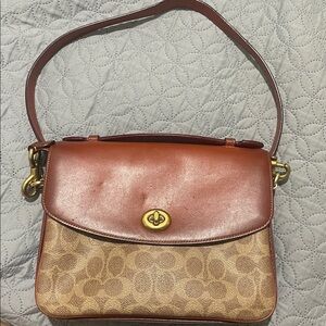 Coach Brown and Tan Crossbody Bag